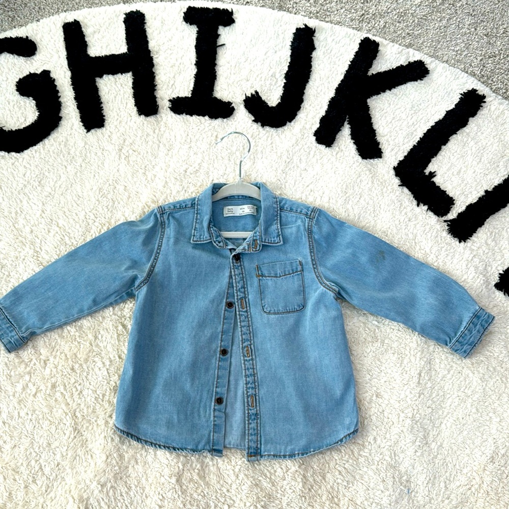 Zara Denim Dress Shirt